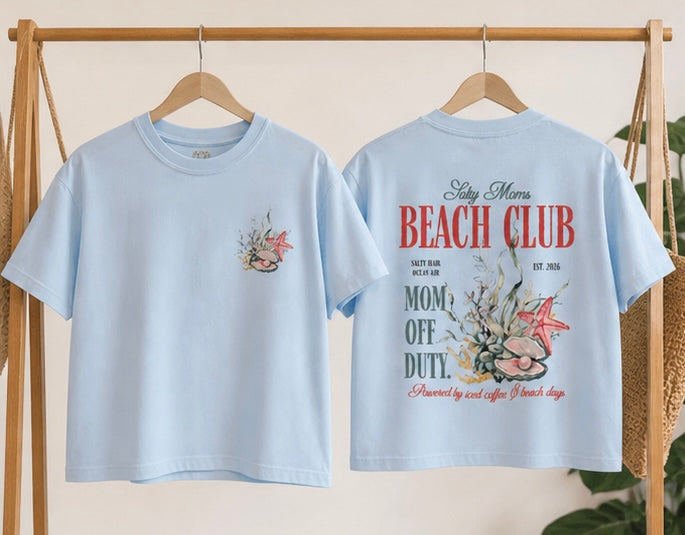 Salty Moms Beach Club Tee