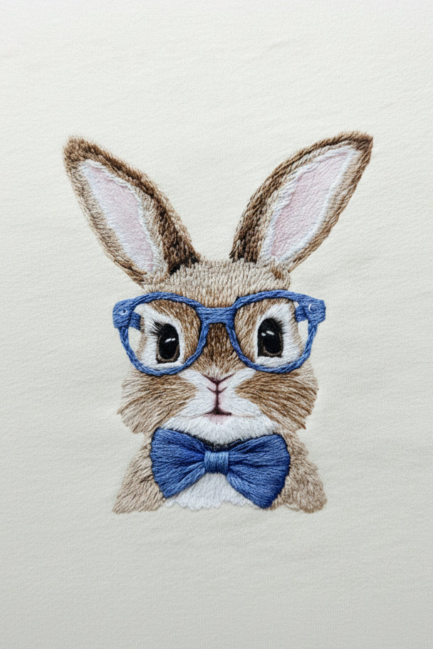 Bunny Toddler Tee - Blue Glasses