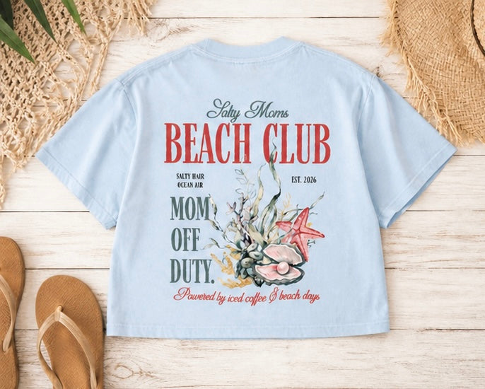 Salty Moms Beach Club Tee