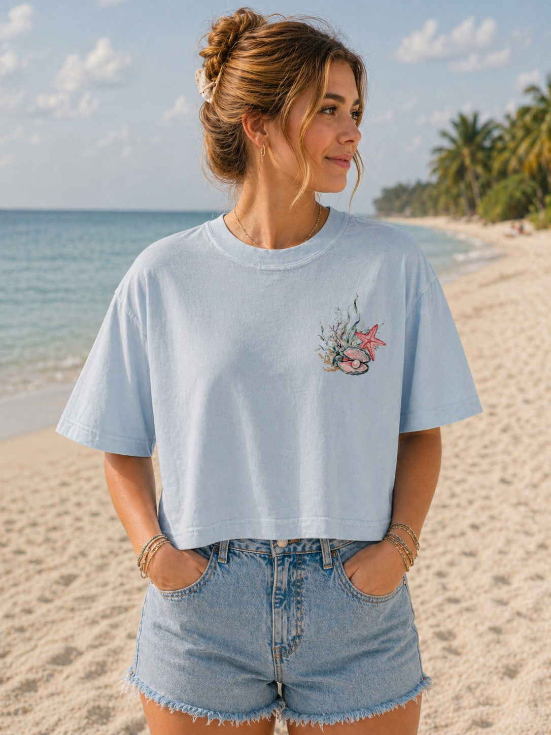 Salty Moms Beach Club Tee