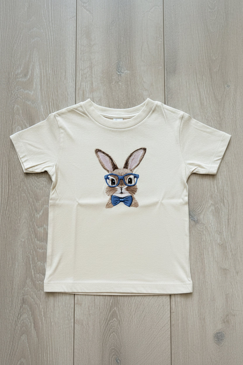 Bunny Toddler Tee - Blue Glasses