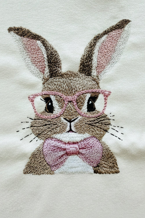 Bunny Toddler Tee - Pink Glasses